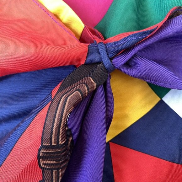 Gorgeous Rare Ralph Lauren Silk Equestrian Wrap Skirt- Size 2 - Picture 5 of 7